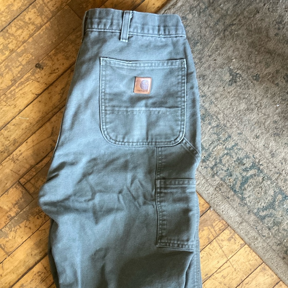 Carhartt Olive and Black Checkered Pants